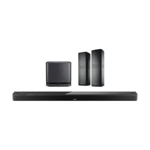 Bose Smart Ultra Soundbar + Bass Module 500 + Surround Speakers 700 Zwart